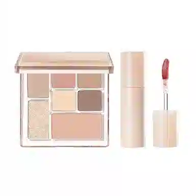 橘朵 七巧板玩趣眼影盘大地色腮红高光修容综合盘 自然眼部修饰