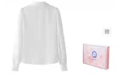 东鲸岁时记 纯色蕾丝边翻领单排扣长袖制服 女款 礼盒装 白色