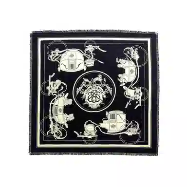Hermes Scarf Black