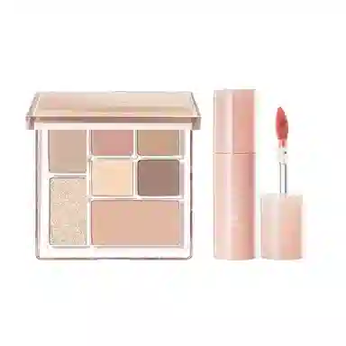 橘朵 七巧板玩趣眼影盘大地色腮红高光修容综合盘 自然眼部修饰