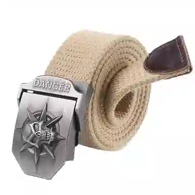 JW Punk Skull Canvas Belt