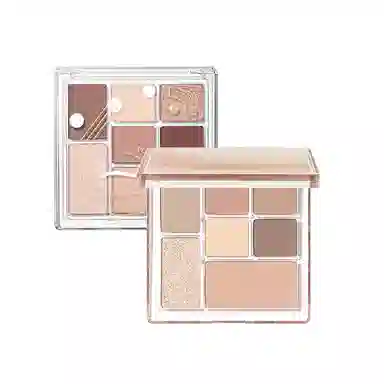 橘朵 七巧板玩趣眼影盘大地色腮红高光修容综合盘 自然眼部修饰