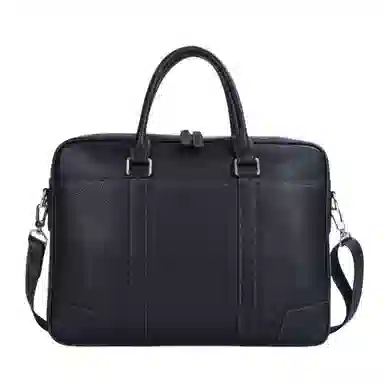 NOMK Business Leather Briefcase Large Black