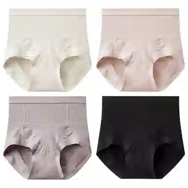 二三二三 高腰抗菌裆无痕收腹美臀三角内裤 女款 组合装