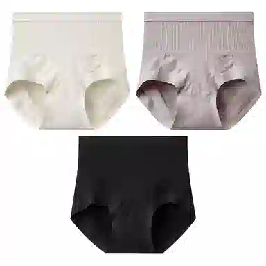 二三二三 高腰抗菌裆无痕收腹美臀三角内裤 女款 组合装
