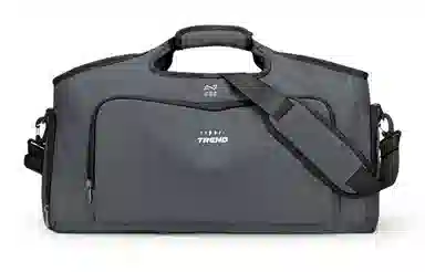 轻骑者 潮流大容量运动健身游泳便携旅游外出露营内置干湿分离独立鞋仓 织物 旅行包斜挎包健身包 大号 男女同款情侣款 米白