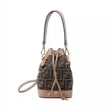 Fendi Mon Tresor Small Bucket Bag Brown