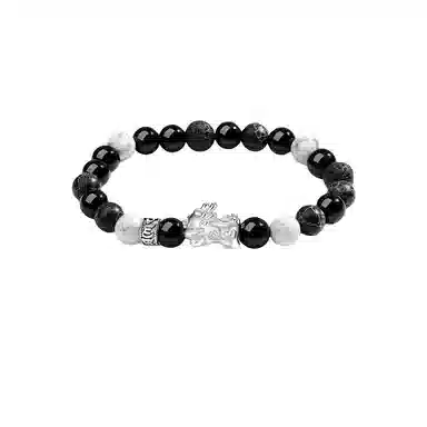 金杰福 貔貅 招财 吞金兽 国潮 新中式 福牌 转运珠 猫眼石 手链 男女同款情侣款