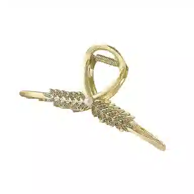 贯古今 高端麦穗抓夹女高级感后脑勺仙气美鲨鱼夹发卡头饰 发夹 女款