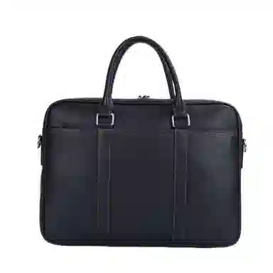 NOMK Business Leather Briefcase Large Black