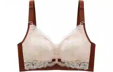 浪莎 拼接无钢圈聚拢文胸