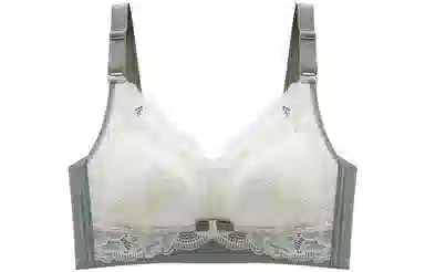 浪莎 拼接无钢圈聚拢文胸