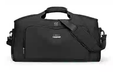 轻骑者 潮流大容量运动健身游泳便携旅游外出露营内置干湿分离独立鞋仓 织物 旅行包斜挎包健身包 大号 男女同款情侣款 米白