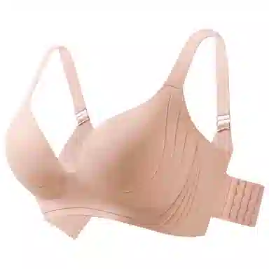 莫代尔 轻薄无痕无钢圈聚拢软承托显瘦柔软舒适无痕透气高侧收耐穿文胸 女款 组合装