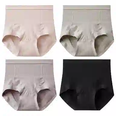 二三二三 高腰抗菌裆无痕收腹美臀三角内裤 女款 组合装