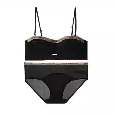 内在密码 薄款小胸兔耳朵舒适聚拢文胸抑菌透气内裤内衣裤套装 女款