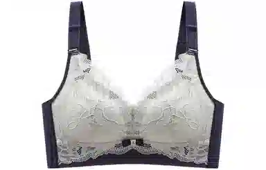 浪莎 拼接无钢圈聚拢文胸