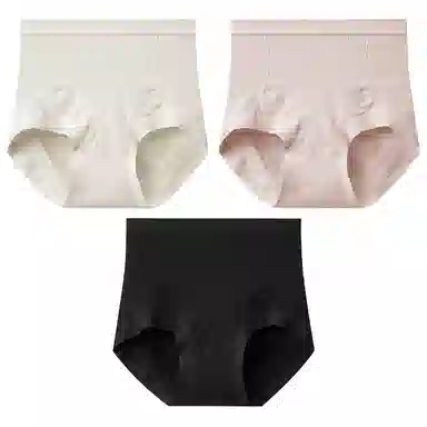 二三二三 高腰抗菌裆无痕收腹美臀三角内裤 女款 组合装