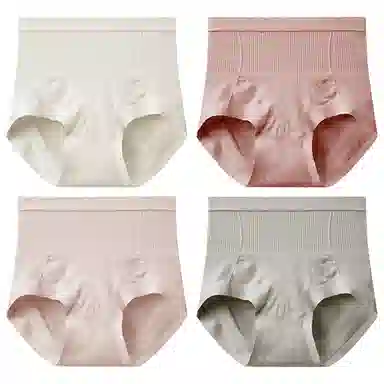 二三二三 高腰抗菌裆无痕收腹美臀三角内裤 女款 组合装