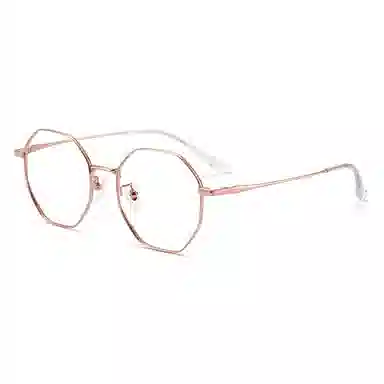 苍木优品 超轻近视防蓝光辐射多边形细框可配度数六边形 功能性眼镜 男女同款情侣款