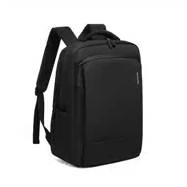 纳兰杜 商务通勤百搭休闲出差轻简约 织物 双肩包 男款 子夜黑