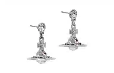 Vivienne Westwood Petite Orb Silver Earrings