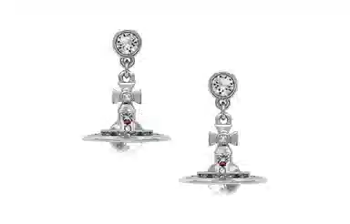 Vivienne Westwood Petite Orb Silver Earrings