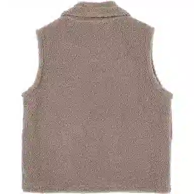 她池 纯色宽松简约加绒马甲 女款