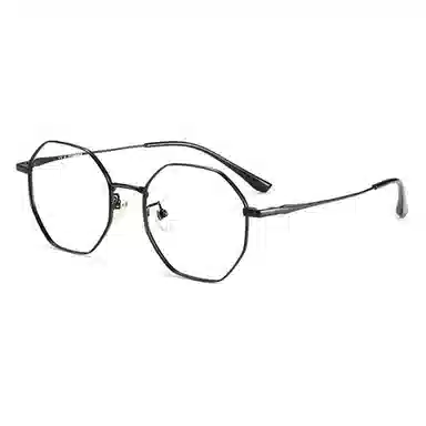 苍木优品 超轻近视防蓝光辐射多边形细框可配度数六边形 功能性眼镜 男女同款情侣款