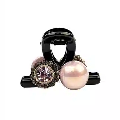 卡铂雅 粉珠潮流时尚潮流设计极简高级感港风气质休闲韩版 发夹 女款