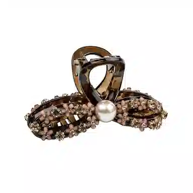 卡铂雅 棕色潮流潮流设计极简高级感港风气质休闲韩版 发夹 女款