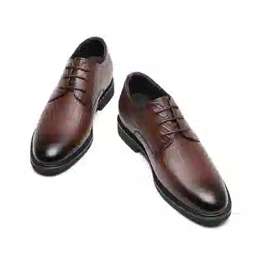 红蜻蜓 牛皮革 韩版系带正装皮鞋 舒适高级轻奢时尚 皮鞋 男款