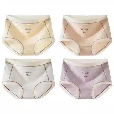 二三二三 抗菌裆性感透气大码三角内裤 女款 组合装
