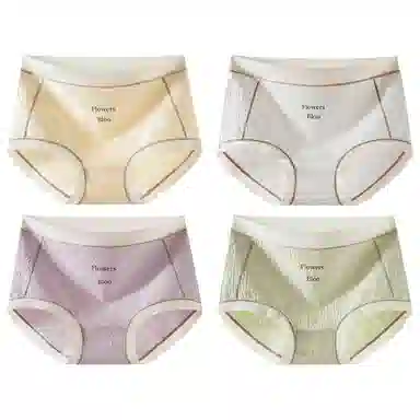 二三二三 抗菌裆性感透气大码三角内裤 女款 组合装