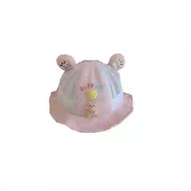 撞青春 幼儿可爱新生儿薄款遮阳盆帽 棉 渔夫帽 儿童款