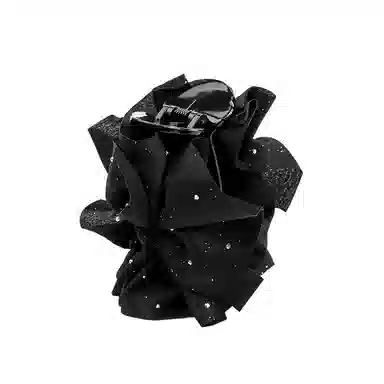 卡铂雅 黑色网纱港风气质复古高级感 发夹 女款