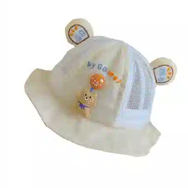 撞青春 幼儿可爱新生儿薄款遮阳盆帽 棉 渔夫帽 儿童款