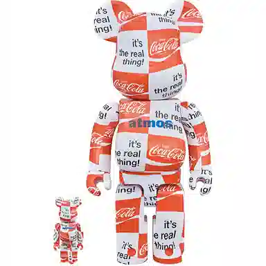 BE@RBRICK x Coca-Cola x atmos Checkerboard