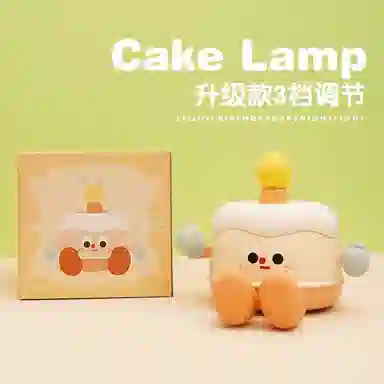 雄俊 创意生日蛋糕拍拍灯 可爱八音盒会唱歌小夜灯 氛围感 玩具