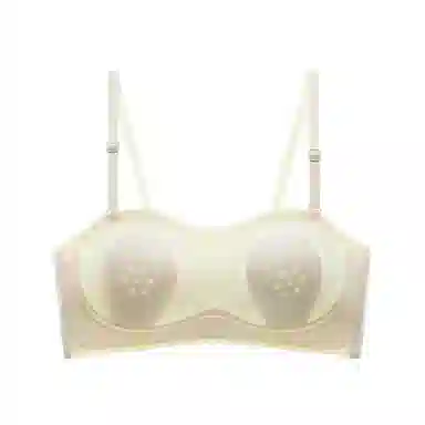 莫代尔 纯色简约抹胸吸湿排汗裸感舒适无痕轻薄透气防滑不闷汗软糯亲肤文胸 女款 组合装