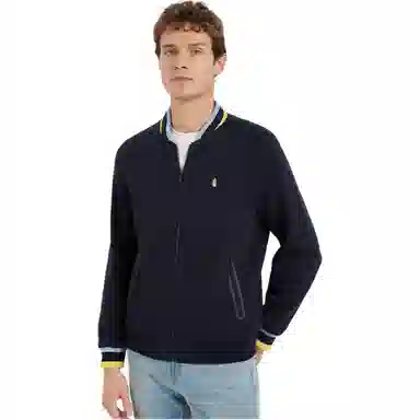 Hush Puppies Baseball Jacket Navy