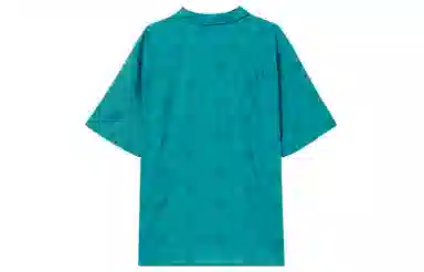 UNIQLO SS23 Printed Open Collar Short Sleeve Shirt Blue