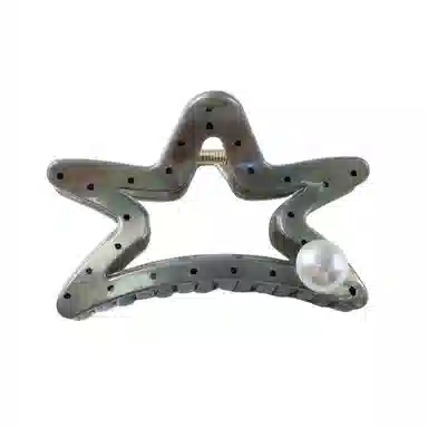 尚先生  法式气质波点圆珠抓夹优雅甜美温柔鲨鱼夹简约百搭发夹新款头饰 发饰 女款