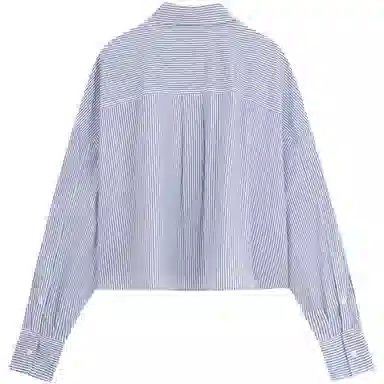 Calvin Klein Striped Cropped Shirt