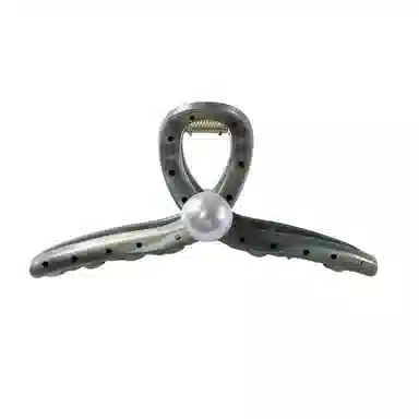 尚先生  法式气质波点圆珠抓夹优雅甜美温柔鲨鱼夹简约百搭发夹新款头饰 发饰 女款