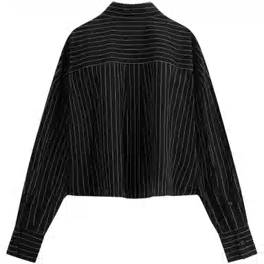 Calvin Klein Striped Cropped Shirt