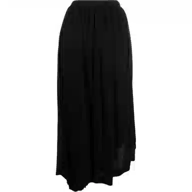 MM6 Maison Margiela Asymmetric Pleated Skirt Black