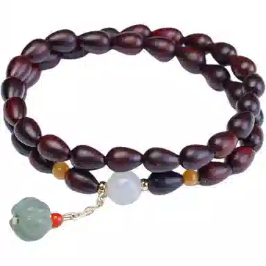 仙源 老型珠 碎银子招财 紫檀 木作手串 男女同款情侣款