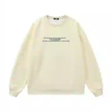 三体 宇宙将为你闪烁系列 美式复古简约字母印花宽松休闲百搭圆领套头长袖卫衣 男女同款