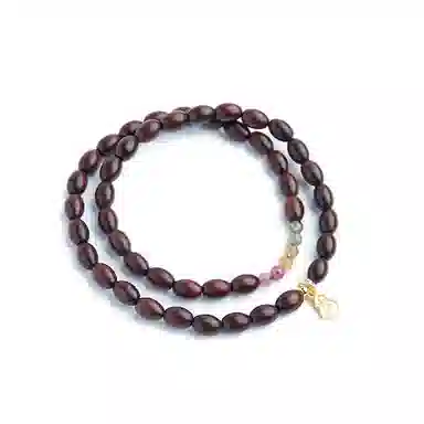 仙源 老型珠 碎银子招财 紫檀 木作手串 男女同款情侣款